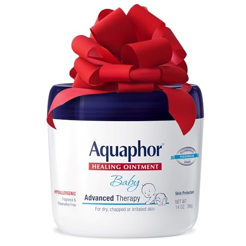 Aquaphor Baby Healing Ointment Advanced Therapy Skin Protectant, Dry Skin and Diaper Rash Ointment, 14 Oz Jar