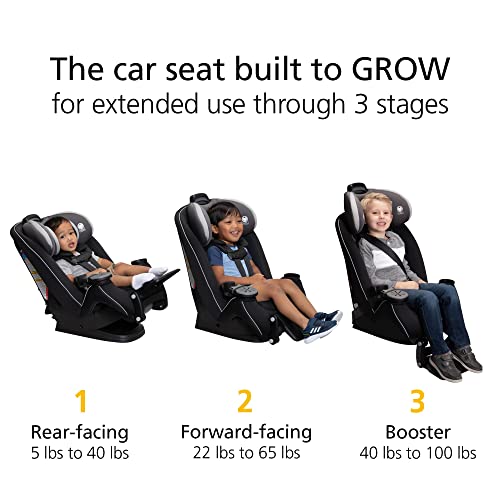 Safety 1st Grow and Go All-in-One Convertible Car Seat, Rear Facing Car Seat 5-40 lbs, Forward Facing Car 30–65 lbs, High Back Booster Seat 40-100 lbs, High Street