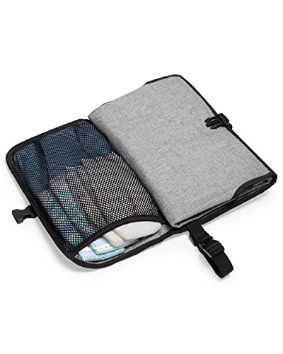 Skip Hop Portable Baby Changing Pad, Pronto, Black & White Stripe