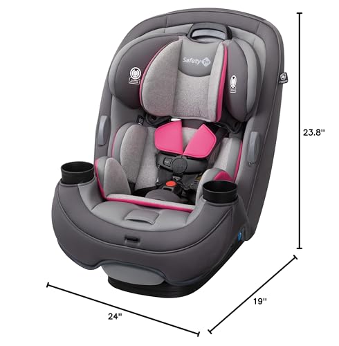 Safety 1st Grow and Go All-in-One Convertible Car Seat, Rear Facing Car Seat 5-40 lbs, Forward Facing Car 30–65 lbs, High Back Booster Seat 40-100 lbs, High Street