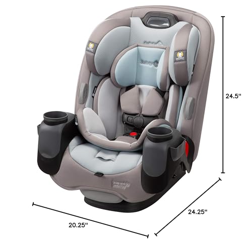 Safety 1st Grow and Go All-in-One Convertible Car Seat, Rear Facing Car Seat 5-40 lbs, Forward Facing Car 30–65 lbs, High Back Booster Seat 40-100 lbs, High Street