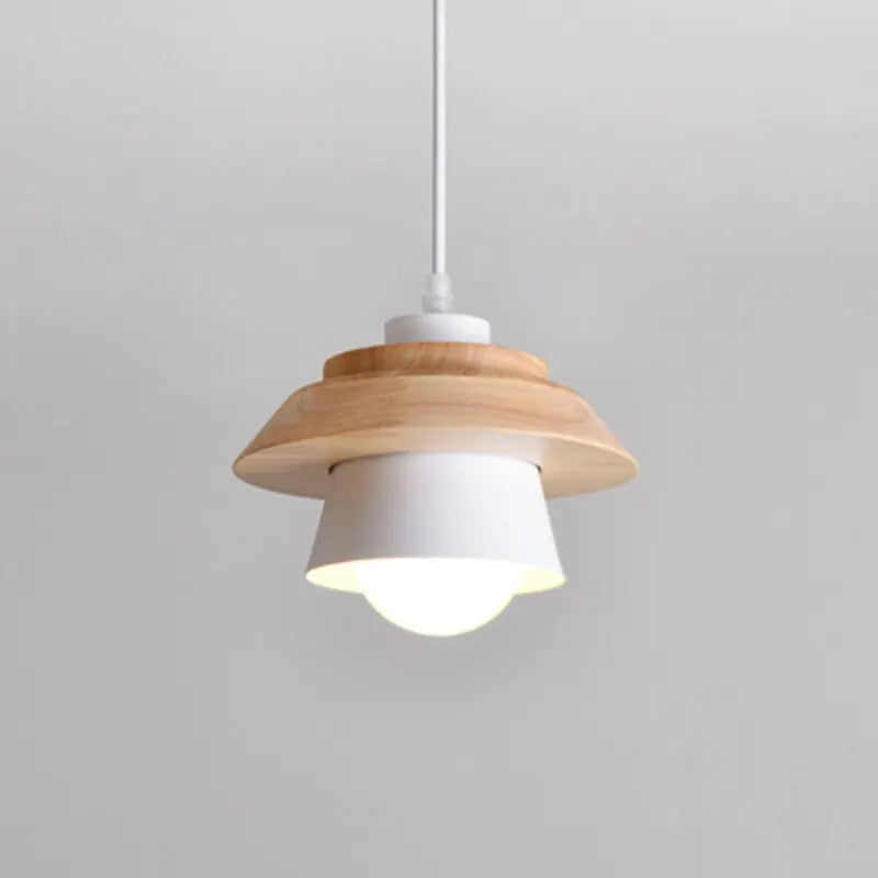 Modern Style Wooden Acorn Chandelier