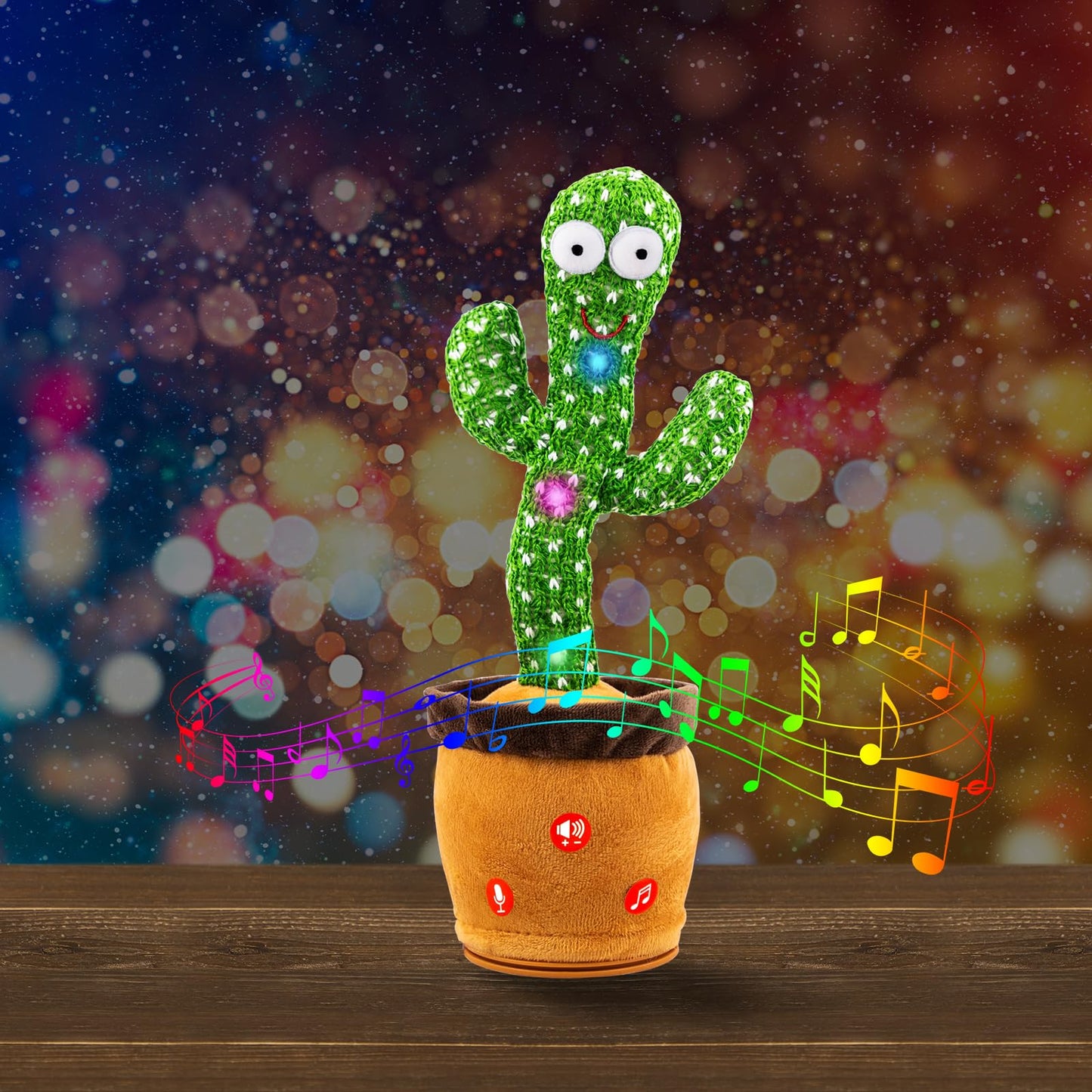 Ayeboovi Dancing Talking Cactus Baby Toy, Mimicking Recording Cactus Toy Repeats What You Say, Singing 120 Songs Toddler Toys Gifts for Birthday Pranks for Kids Autism Toys for 3 4 5 6+ Year Olds