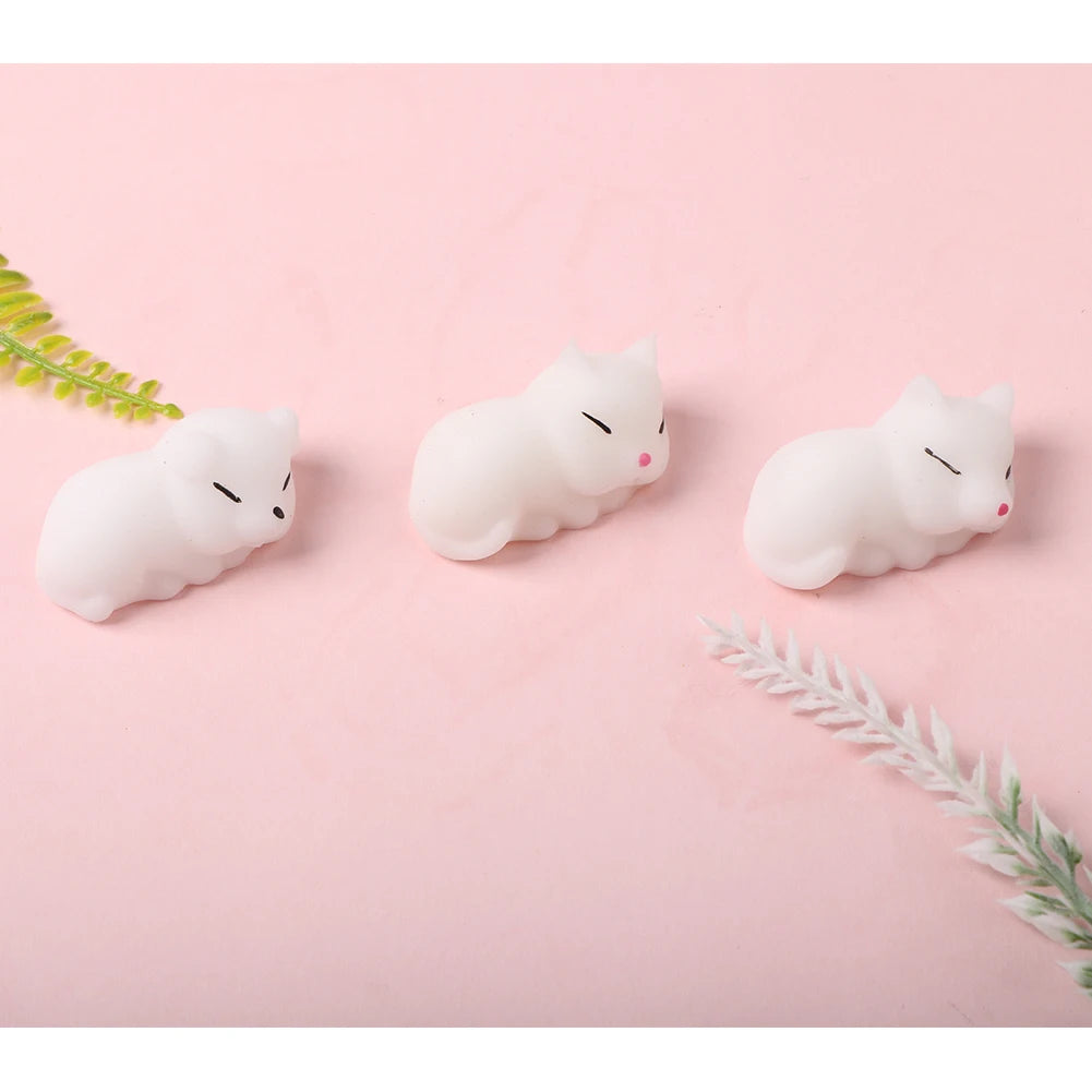 Cute Squishy Mochi Animal Stress Relief Toys Soft TPR Squeeze Pinch Funny Toys Kawaii Cat Paws Abreact Toys for Kids Adult