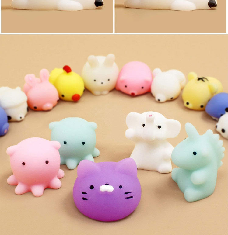 Mochi Squishies 50-5pcs Kawaii Anima Squishy Toys For Kids Antistress Ball Squeeze Party Favors Stress Relief Toys For Birthday