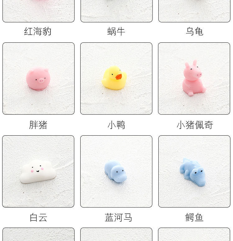 Mochi Squishies 50-5pcs Kawaii Anima Squishy Toys For Kids Antistress Ball Squeeze Party Favors Stress Relief Toys For Birthday