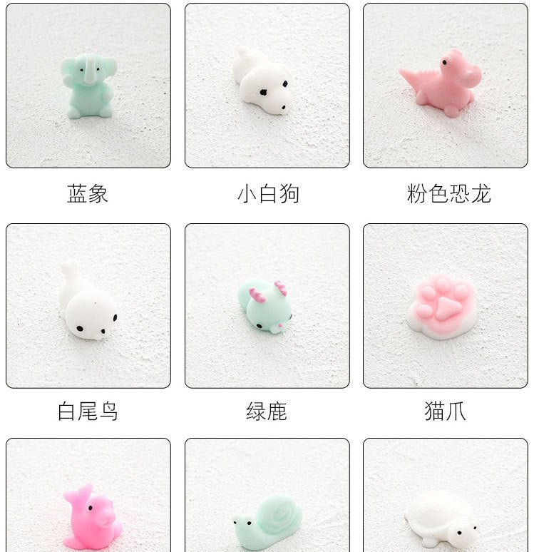 Mochi Squishies 50-5pcs Kawaii Anima Squishy Toys For Kids Antistress Ball Squeeze Party Favors Stress Relief Toys For Birthday