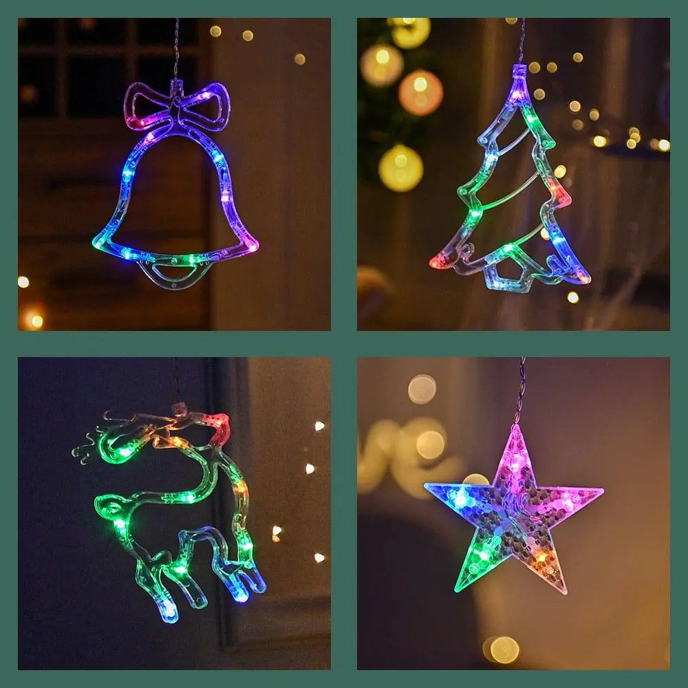 LED Star Curtain Fairy String Lights