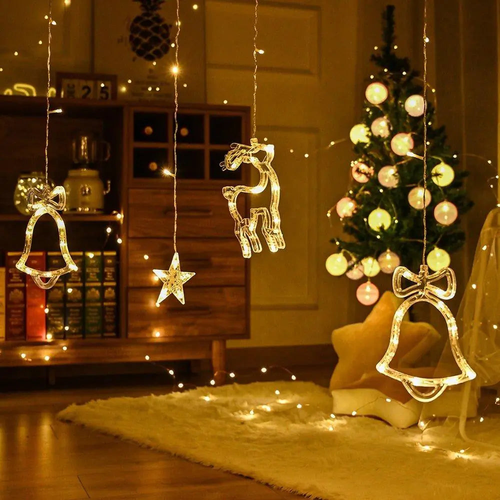 LED Star Curtain Fairy String Lights