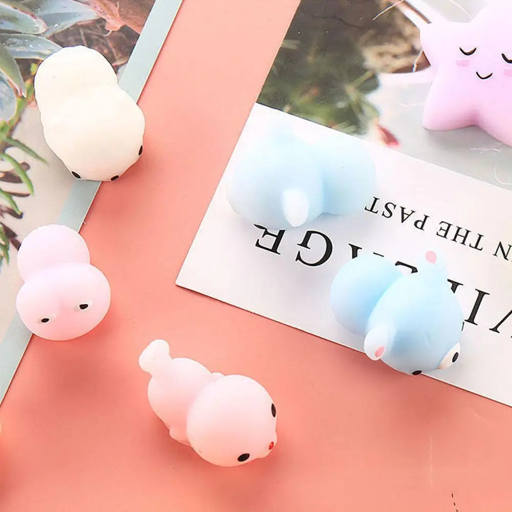 30Pcs Kawaii Squishies Mochi Animal Toys Mini Anxiety Stress Relief Toys for Adults Kids Party Favors