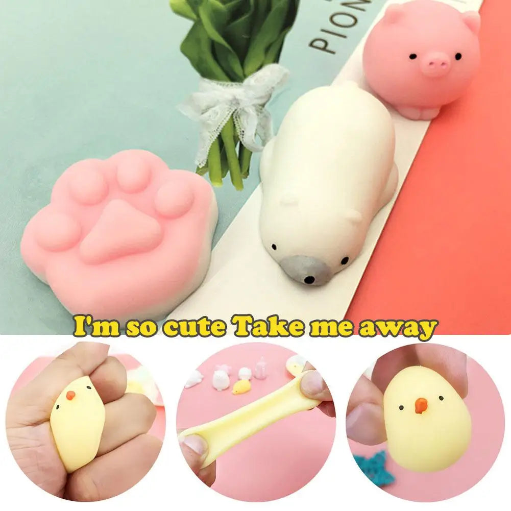 30Pcs Kawaii Squishies Mochi Animal Toys Mini Anxiety Stress Relief Toys for Adults Kids Party Favors