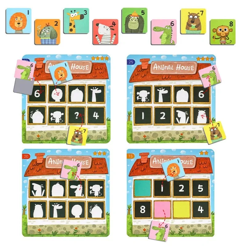 Magnets Jigsaw Puzzle Baby Toys Montessori Materials Geometric Shape Matching Educational Toys Magnetic Tangram Gifts Children