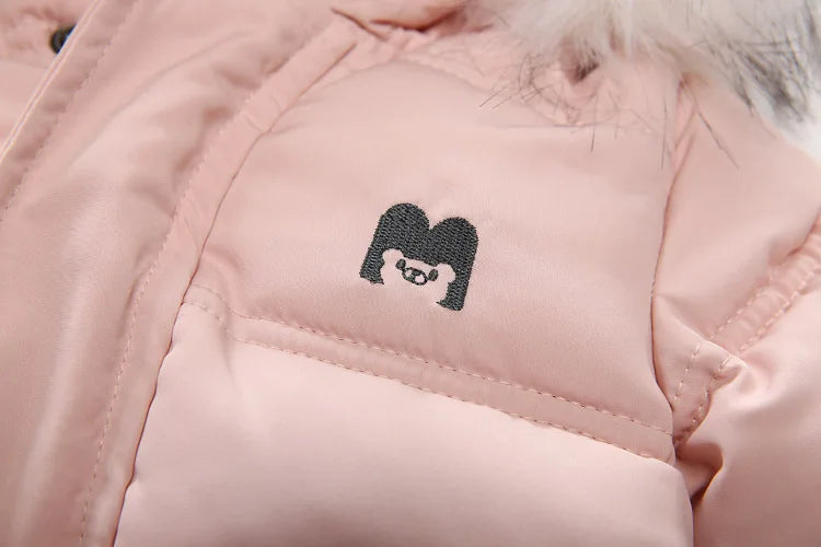 Winter Baby Clothes With Hooded Fur Newborn Warm Fleece Bunting Infant Snowsuit Toddler Girl Boy Snow Wear Outwear Coats