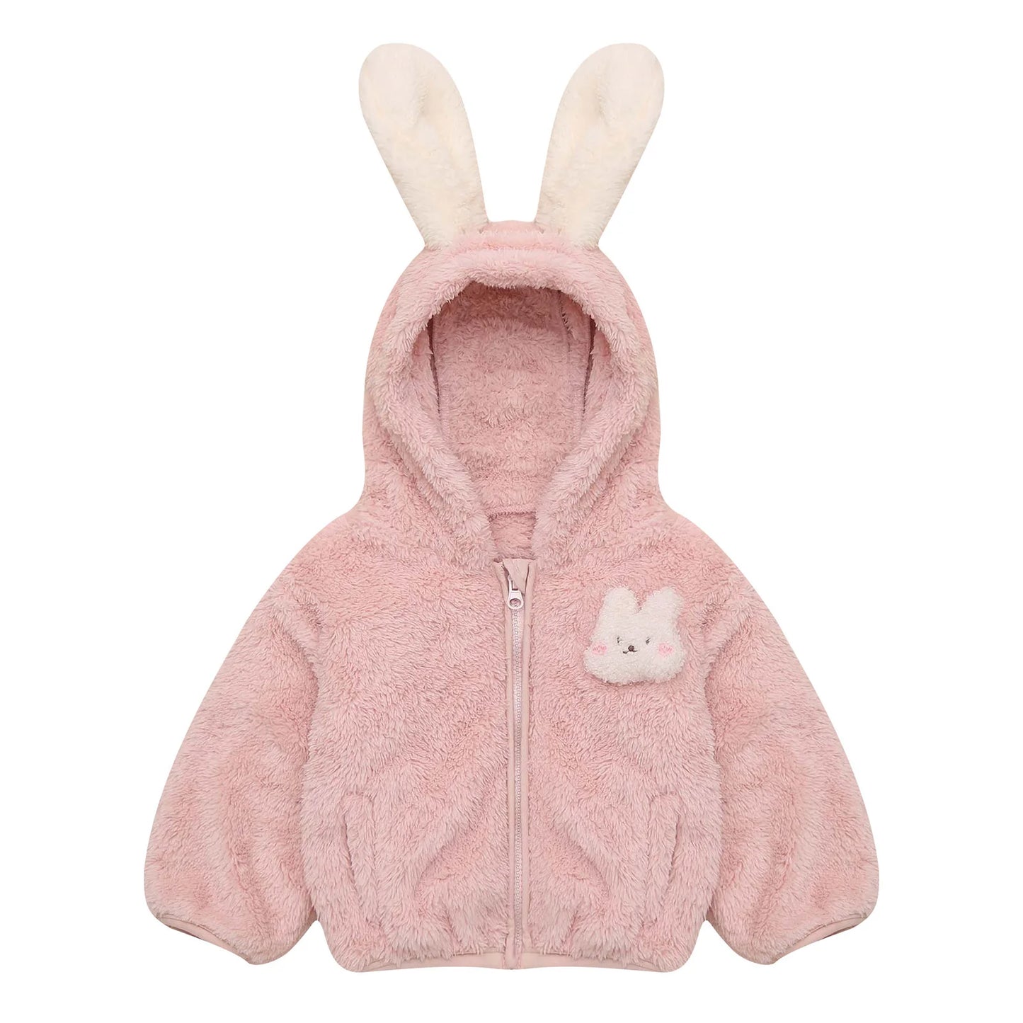 Toddler Girls Winter Cute Warm Hooded Jacket Coats Clothes Long Sleeve Faux Fur Thicken Furry Outwear Baby Kid Outfit Daily Wear