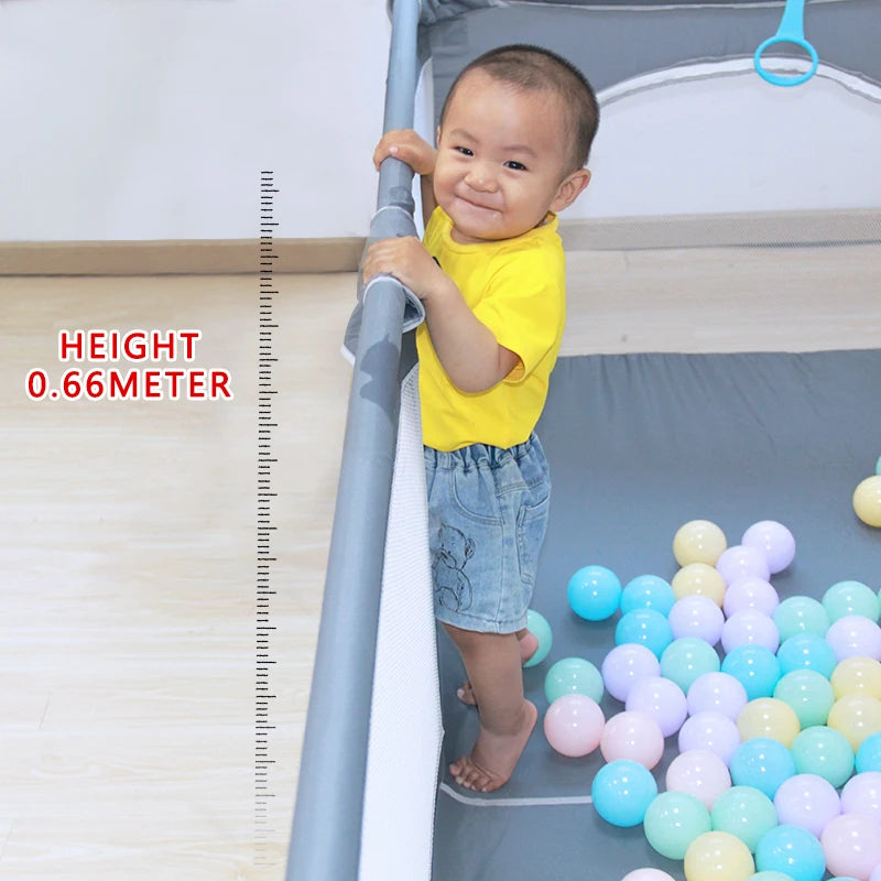 IMBABY Baby Playpens 150*180cm Playpen for Children Baby Activity Gym Parks for Baby Ball Box Balls Pool Children's Balls Fence