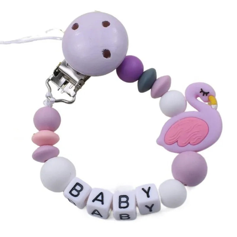 New Baby Teether Toys Baby Boy Girl Pacifier Holder Chain Safe Anti-dropping Chew Silicone Beads Infant Pacifier Clip