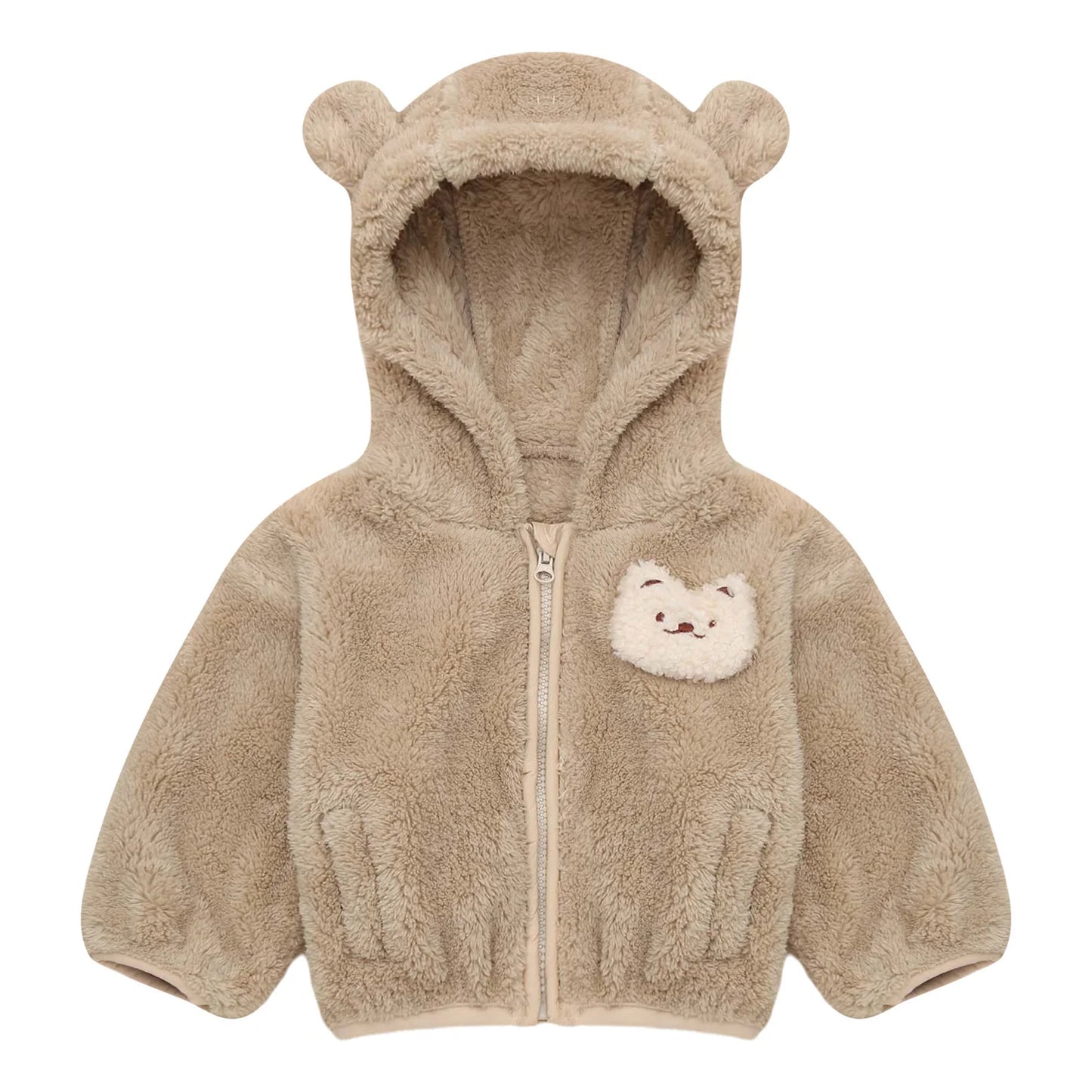 Toddler Girls Winter Cute Warm Hooded Jacket Coats Clothes Long Sleeve Faux Fur Thicken Furry Outwear Baby Kid Outfit Daily Wear