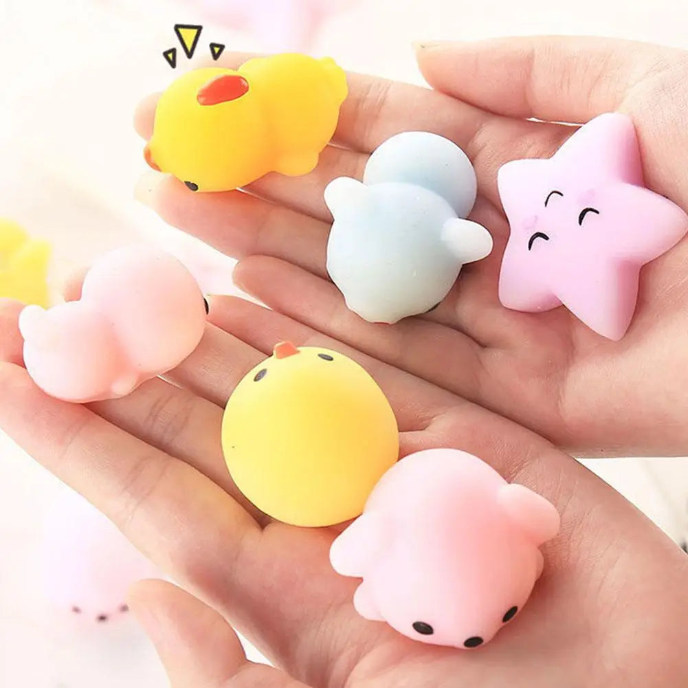 30Pcs Kawaii Squishies Mochi Animal Toys Mini Anxiety Stress Relief Toys for Adults Kids Party Favors