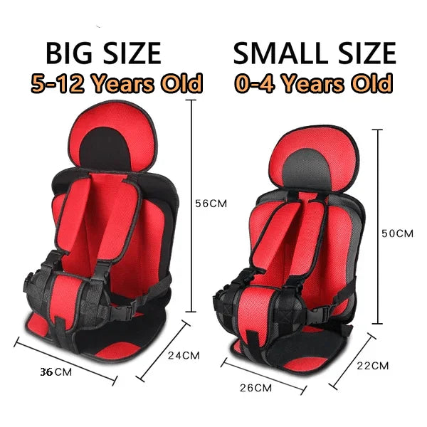 NEW Child Safety Seat Mat for 6 Months To 12 Years Old Breathable Chairs Mats Baby Car Seat Cushion Adjustable Stroller Seat Pad