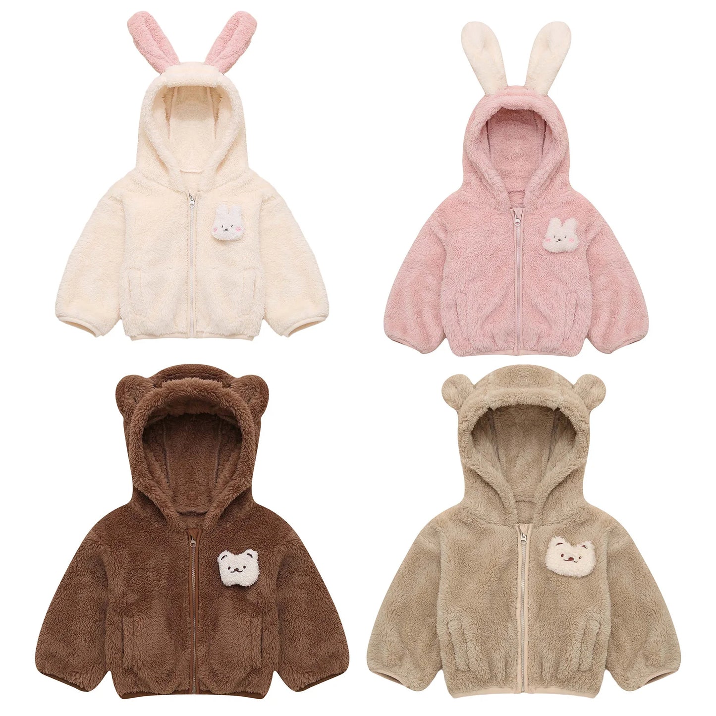 Toddler Girls Winter Cute Warm Hooded Jacket Coats Clothes