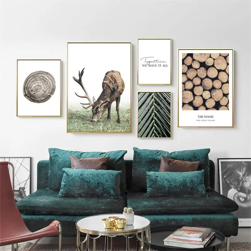 Scandinavian Poster Nordic Style Deer